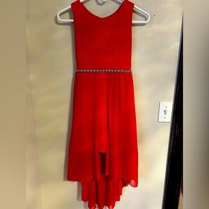Girls red holiday dress size 12